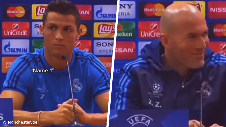 VIDEO: ლეგენდარული მომენტი - რონალდუს გამყინავი პასუხი და ზიდანის ემოციები